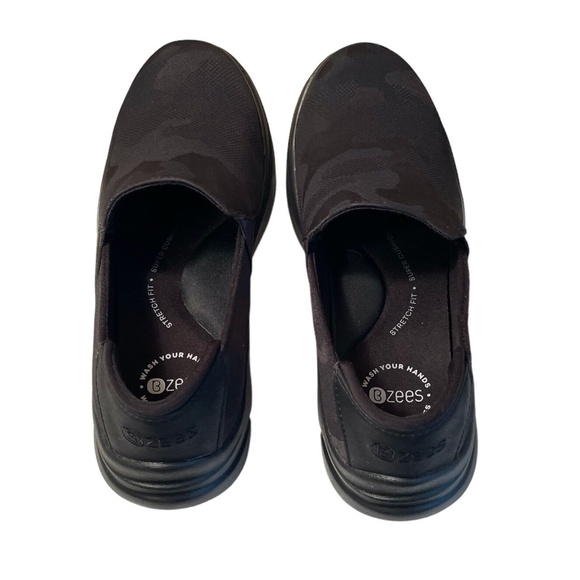 Bzees Womens‎ Size 6 Jitterbug Black Slip On Shoes - Picture 7 of 9